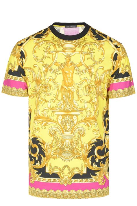 versace collection patterned t shirt|shirts that look like Versace.